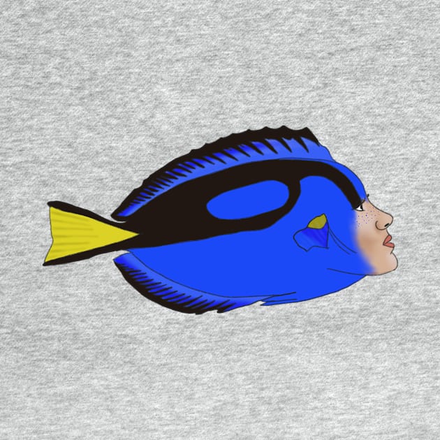 Blue Tang Ladyfish by Rosiethekitty13